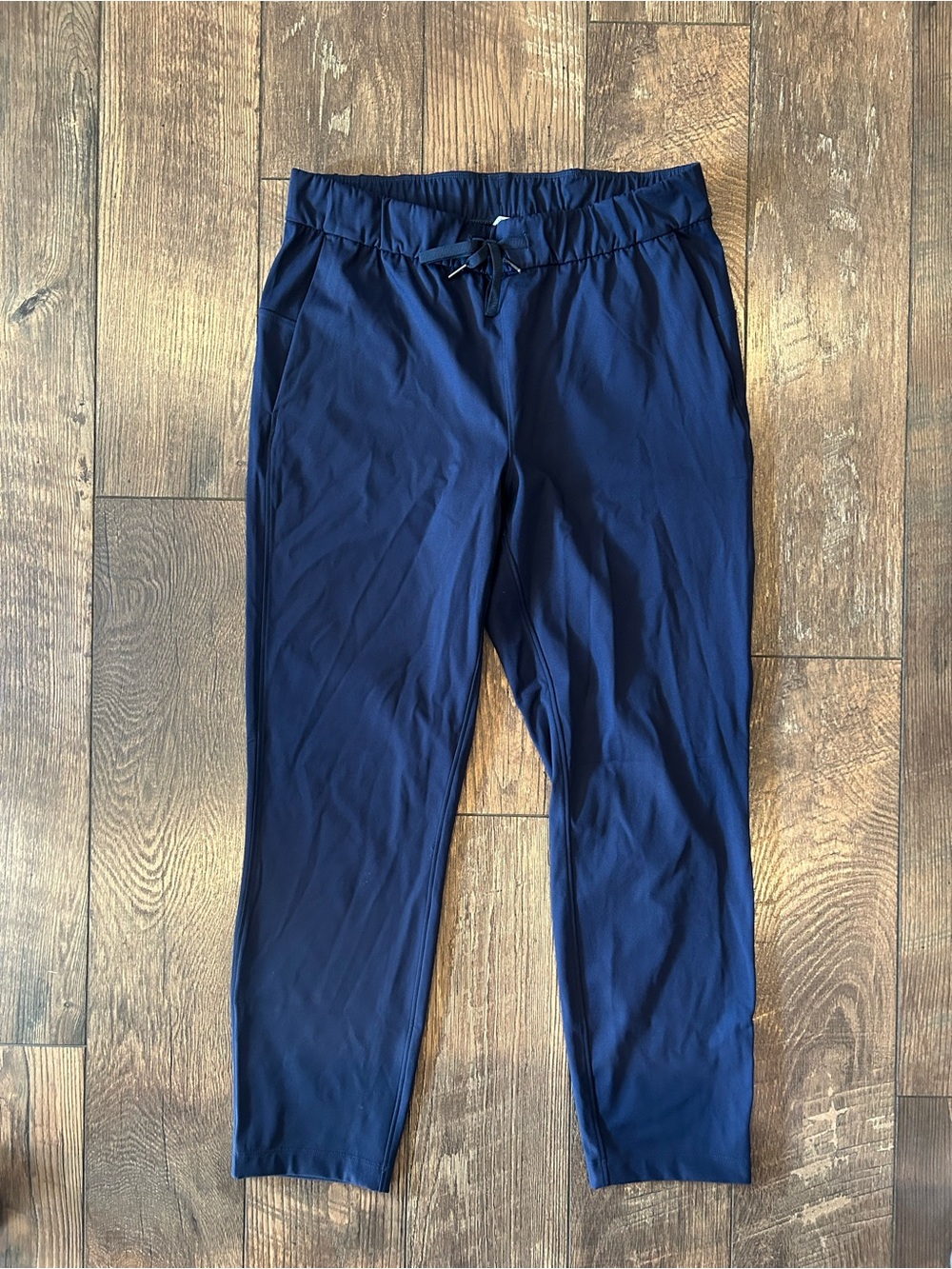 CRZ YOGA Navy Ankle-Length Drawstring Active Pants